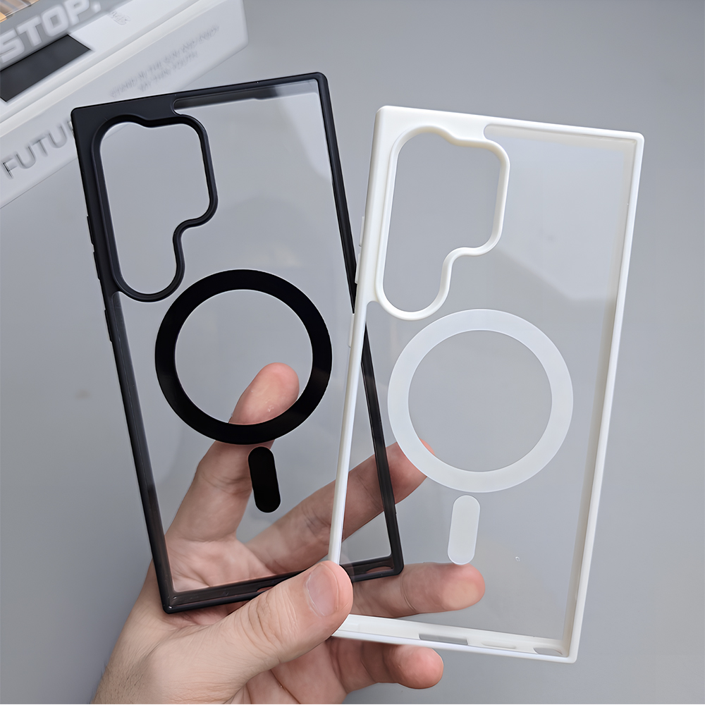 Clear Shockproof Bumper Case - Luxury Acrylic Clear Phone Case For