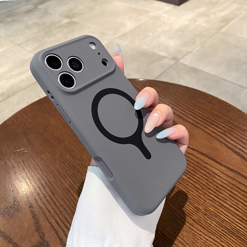 Luxury Smooth Liquid Silicone  - Liquid Silicone Magnetic Phone Case ulasan dan harga