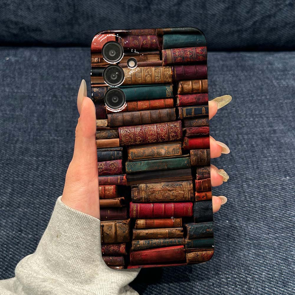 Vintage Pattern Book Stack Pho - Vintage Floral Pattern Soft Case ulasan dan harga