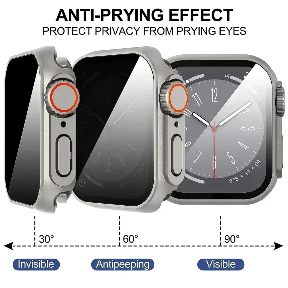 Case For apple watch Apple Wat - Anti Spy Privacy Glass Case ulasan dan harga