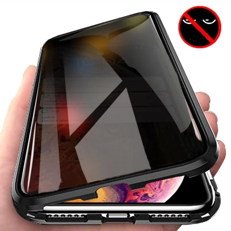 Magnetic Tempered Glass Privac - Anti Spy Privacy Glass Case ulasan dan harga