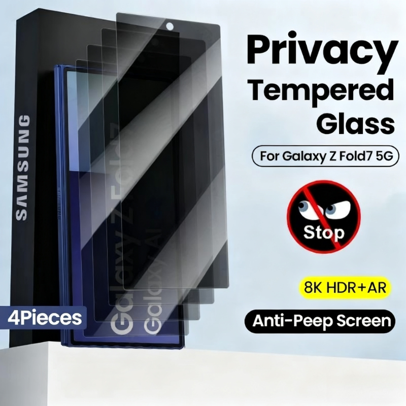 4Pcs Privacy Glass for Samsung - Anti Spy Privacy Glass Case ulasan dan harga